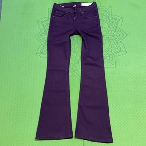 Rag & Bone Elephant Bell Jeans. Dark purple. Like new condition.